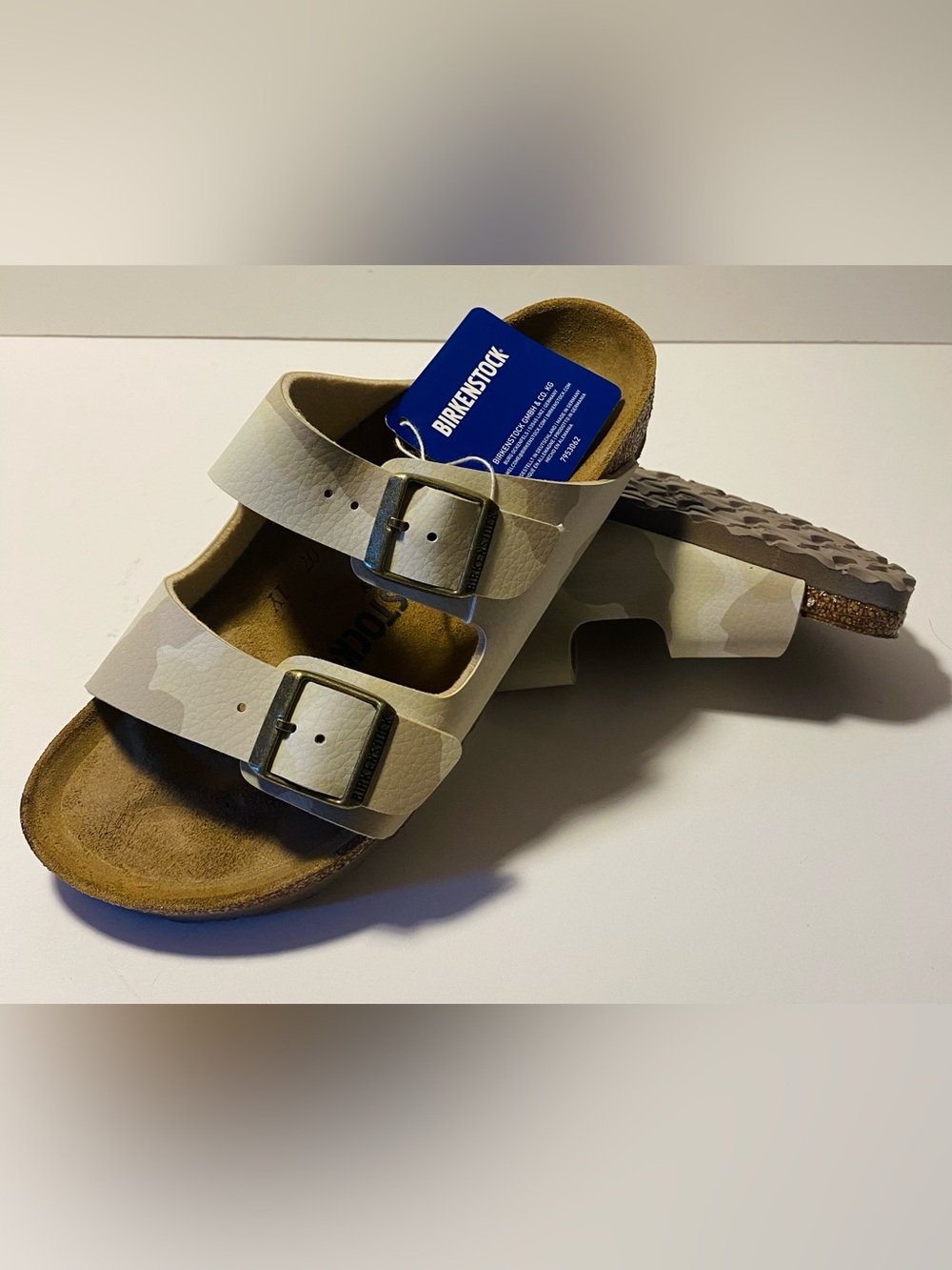 Birkenstock Arizona Soft Footbed Desert Soil Camo Buckle Sandals Size 5.5 NWT